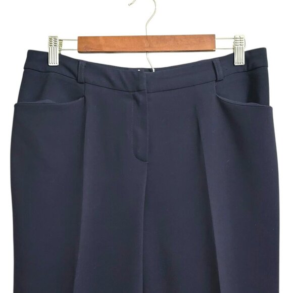 1.2.3 Paris Navy High Rise Straight Leg Ankle Dress Pants Sz 40 (Sz 8) - Picture 2 of 9